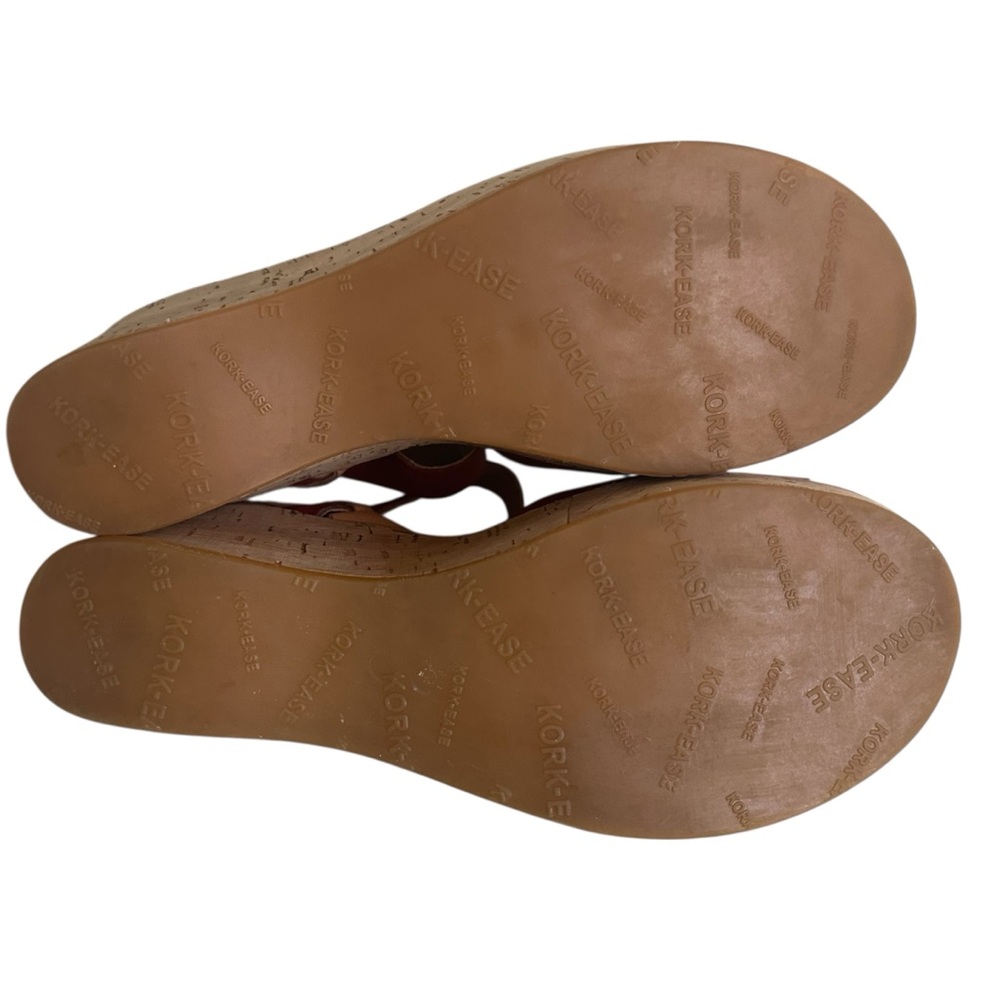 Kork-Ease Women's Pink/Berry Leather Cork Platform Sandals - Picture 12 of 15